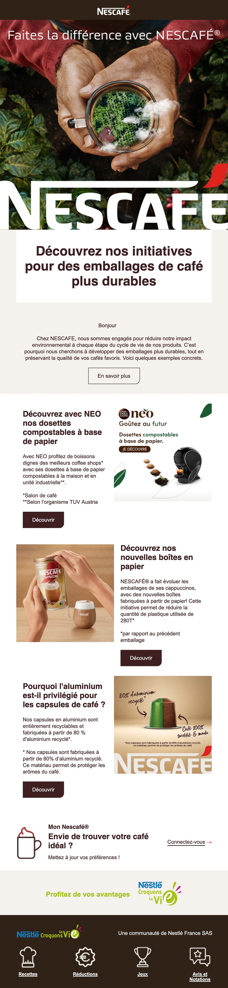 Newsletter Nescafé