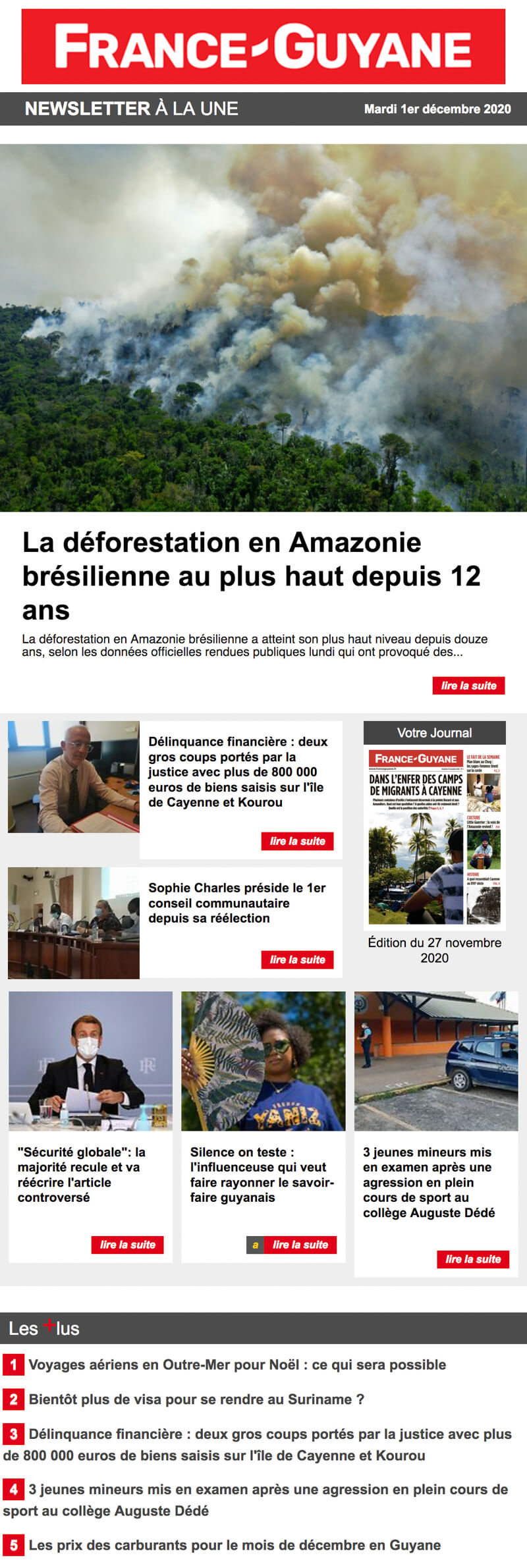 Newsletter France-Guyane