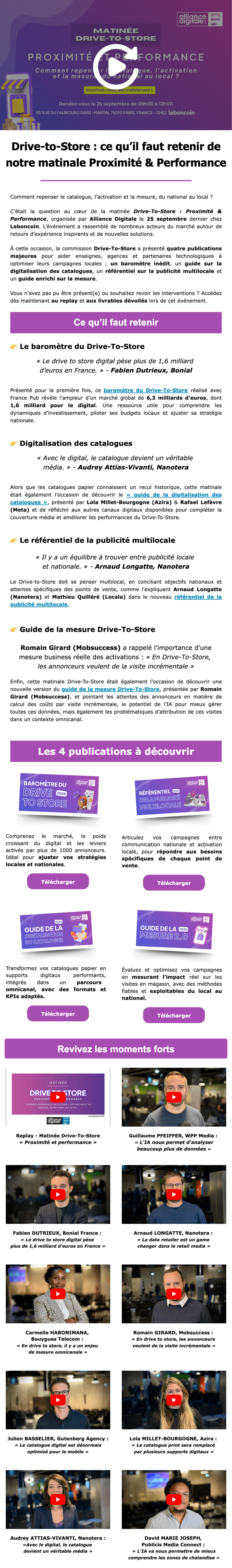 Newsletter Alliance Digitale