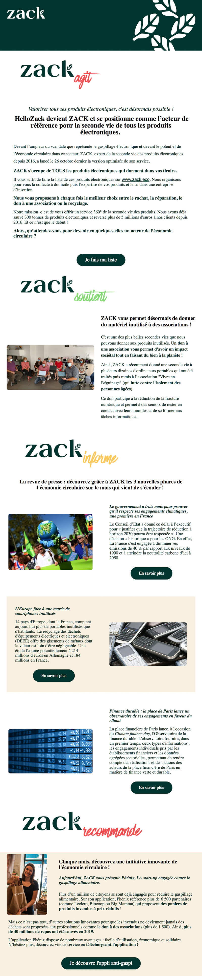 Newsletter Zack