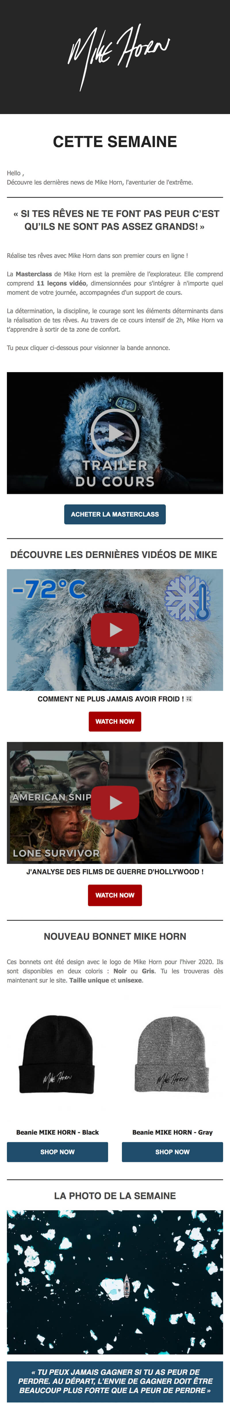 Newsletter Mike Horn