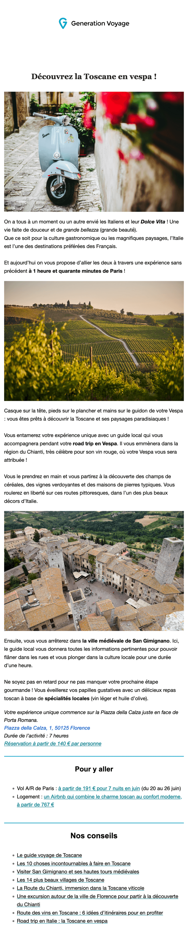 Newsletter Generation Voyage