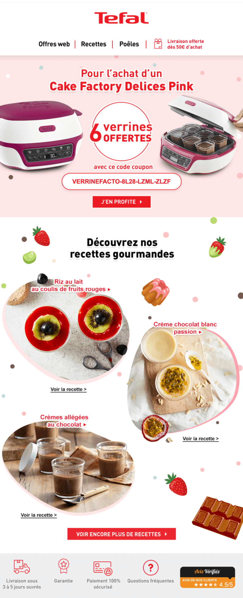 Newsletter Tefal