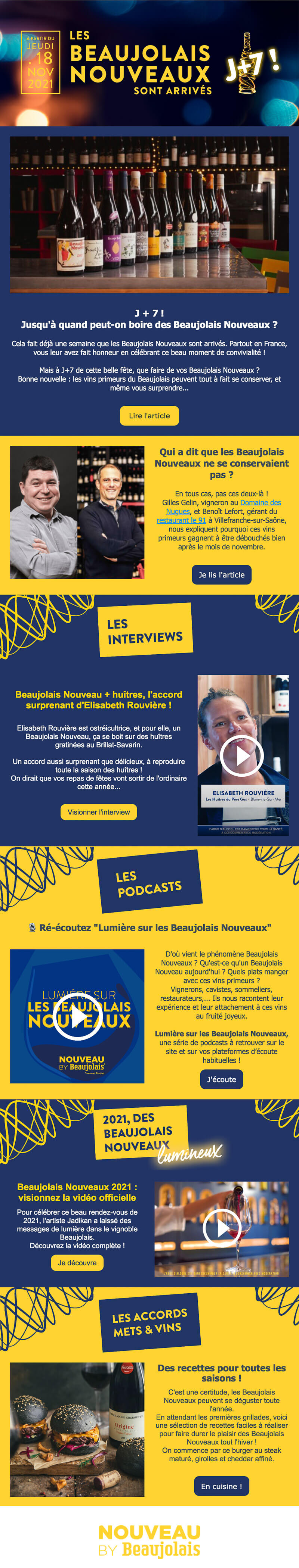 Newsletter Beaujolais Nouveaux