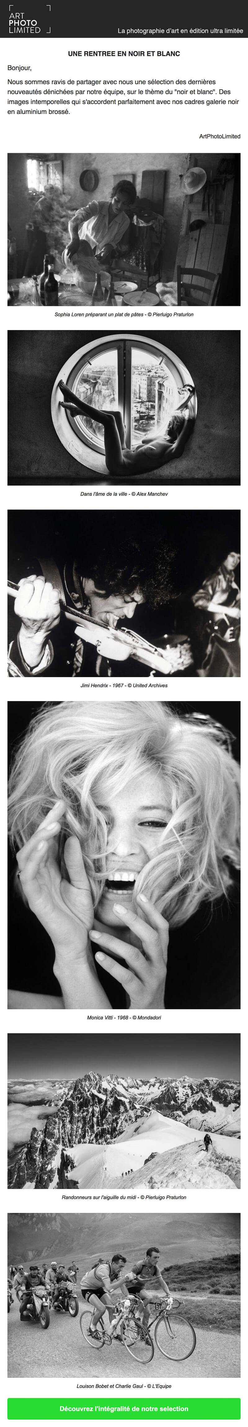 Newsletter ArtPhotoLimited