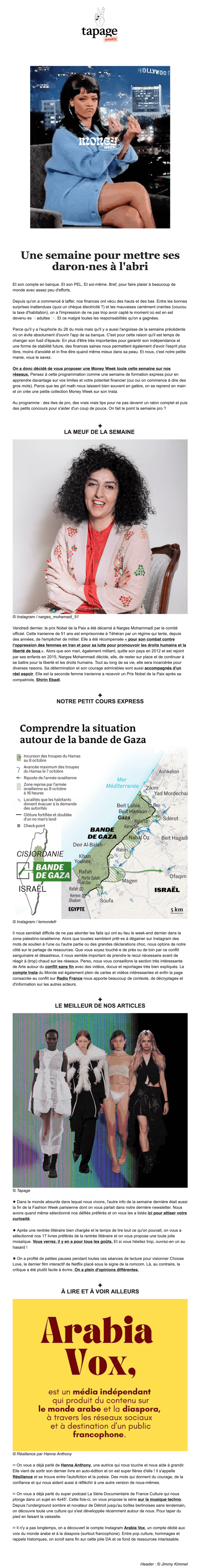 Newsletter tapage