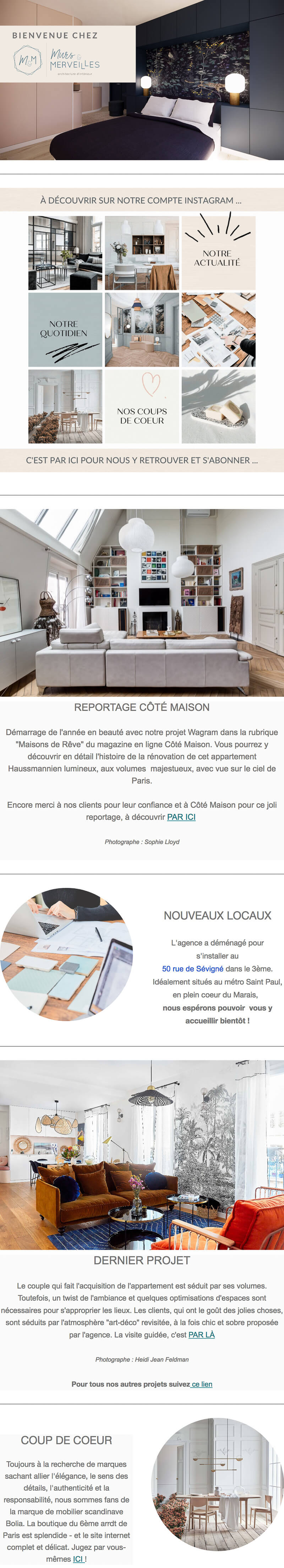 Newsletter Murs & Merveilles