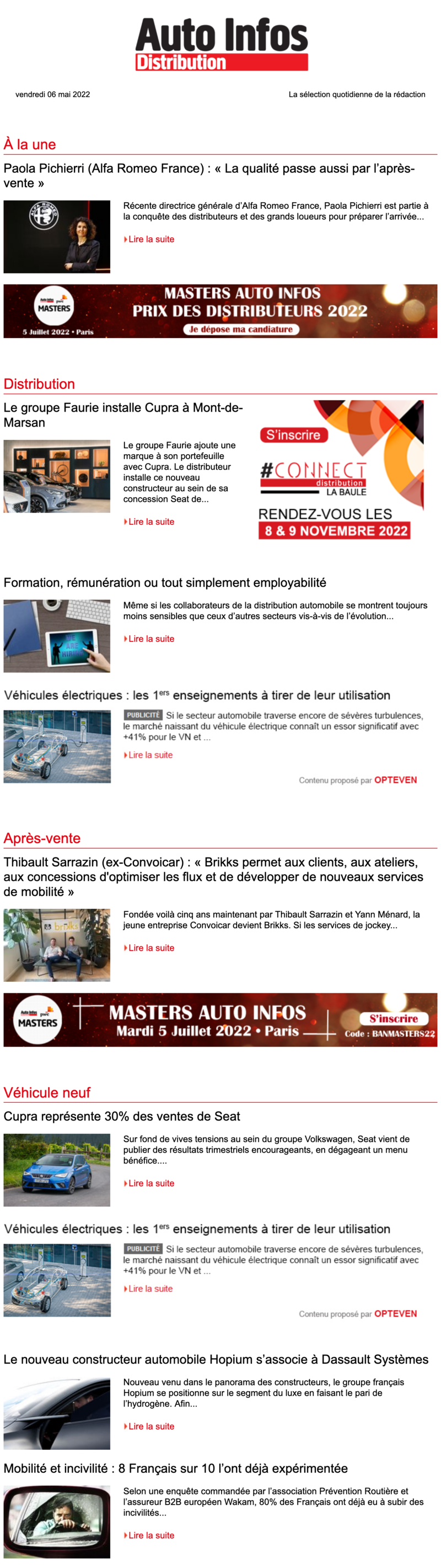 Newsletter Auto Infos