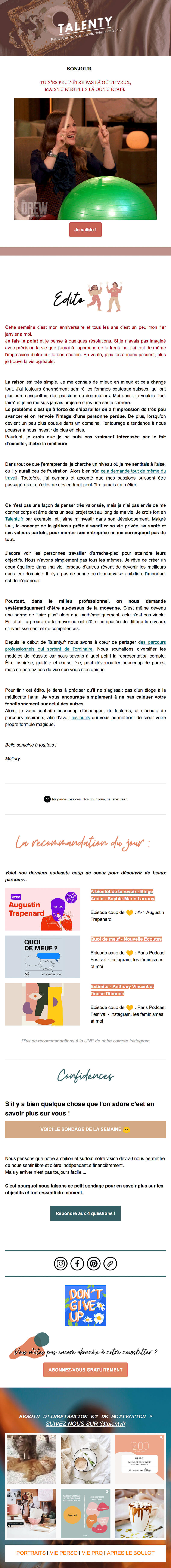 Newsletter Talenty
