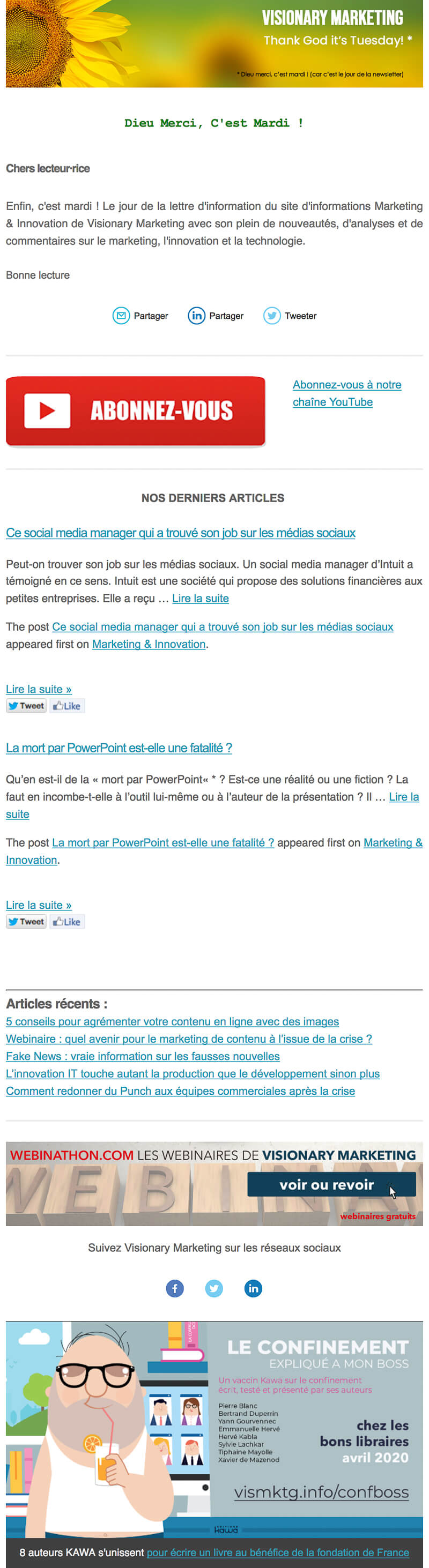 Newsletter Visionary Marketing