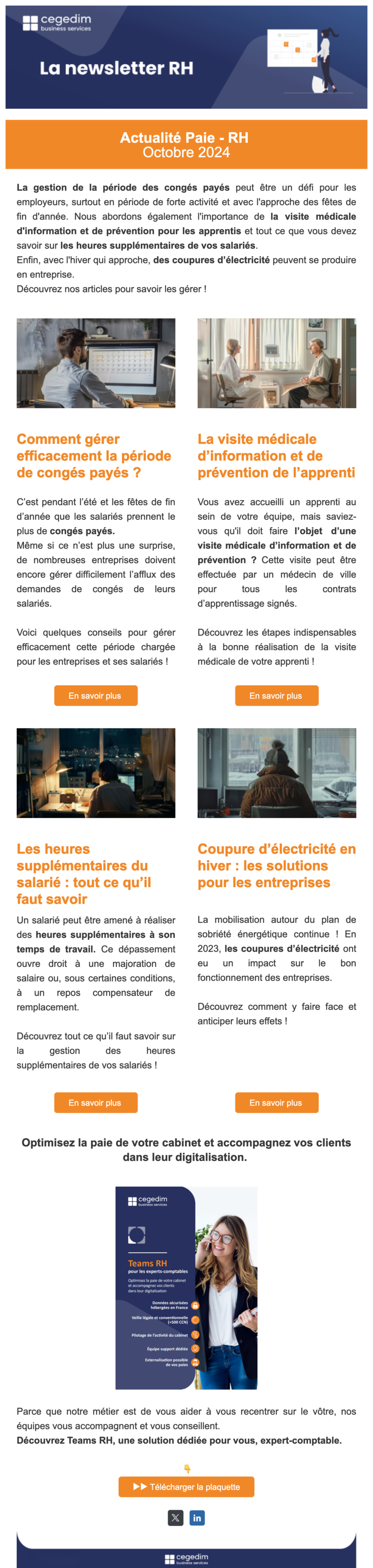 Newsletter Cegedim Business Services