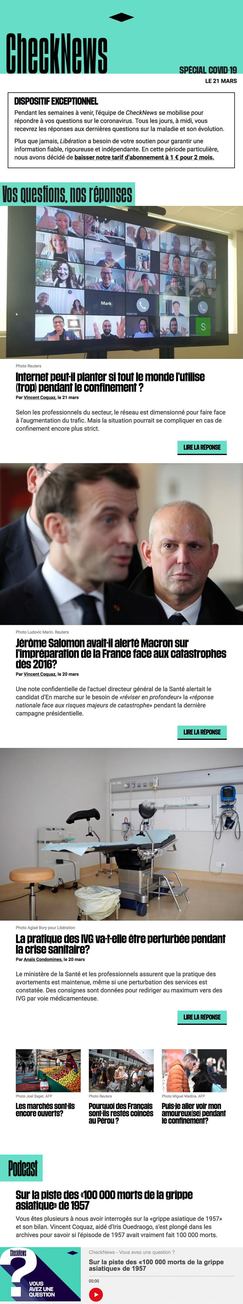 Newsletter CheckNews