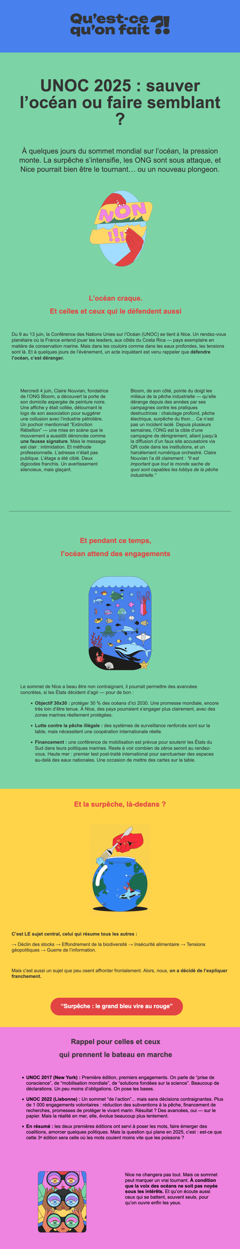 Newsletter Qu'est-ce qu'on fait ?!