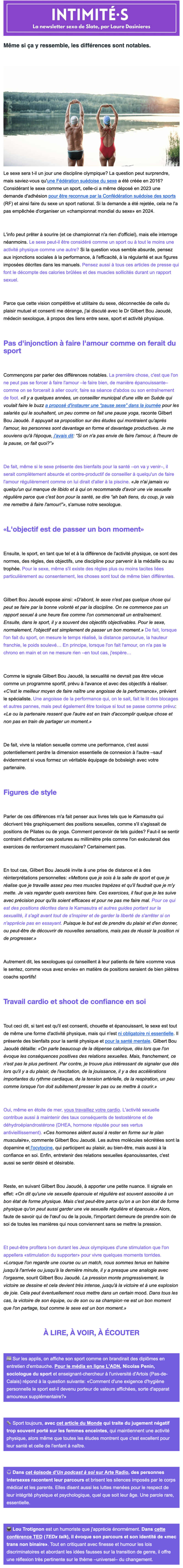 Newsletter Slate - Intimité·s