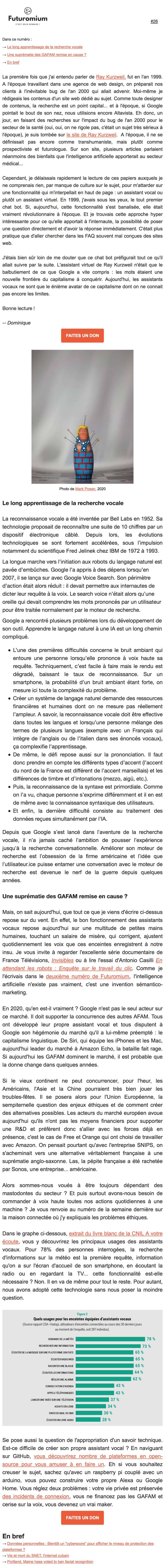 Newsletter Futuromium