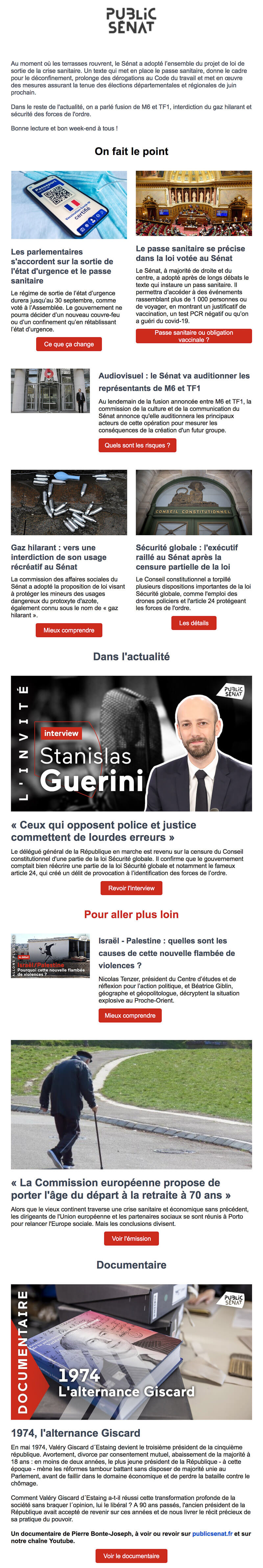 Newsletter Public Sénat