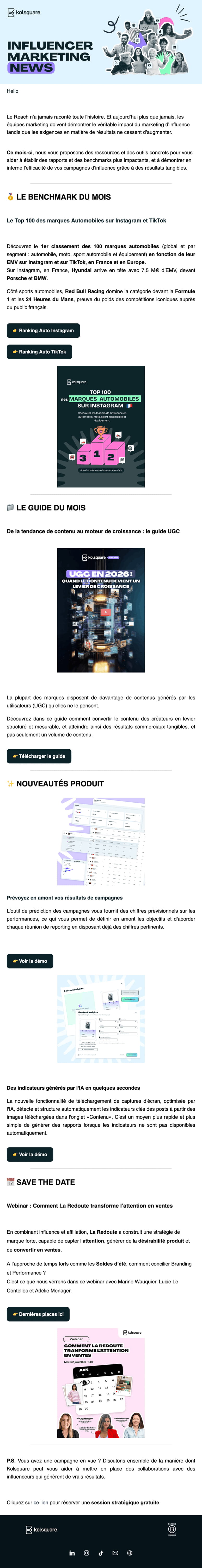 Newsletter Kolsquare