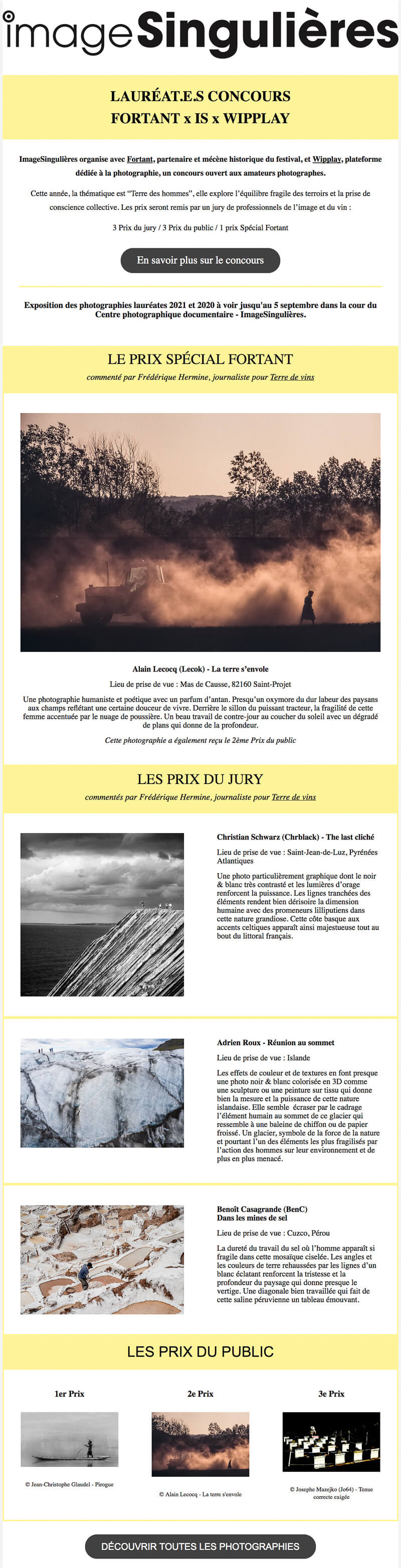 Newsletter ImageSingulières