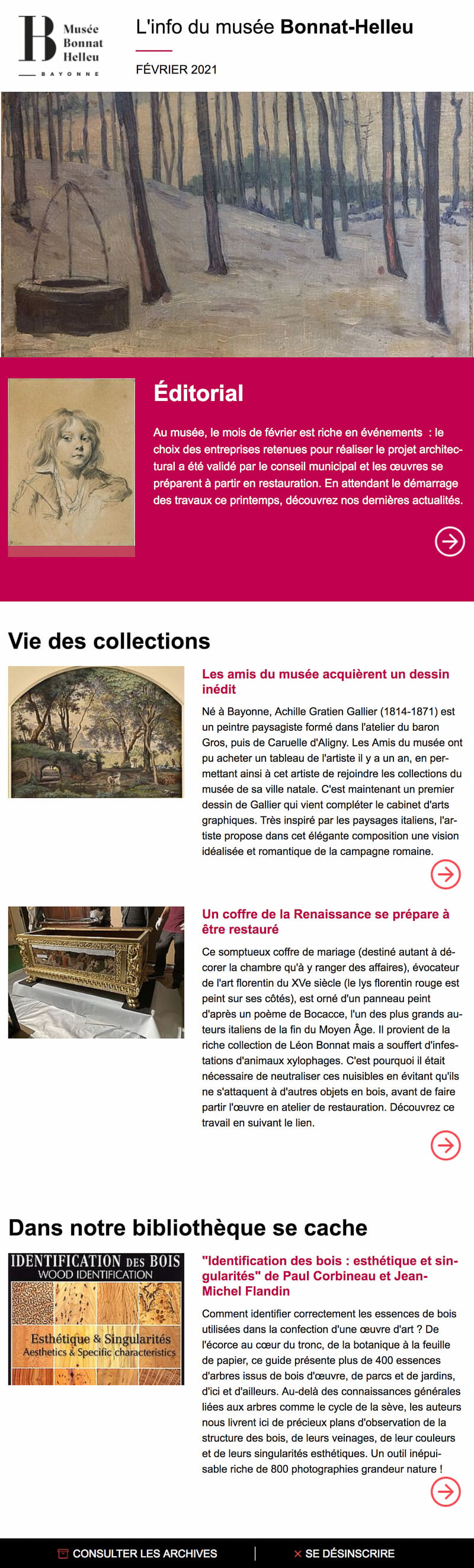 Newsletter Musée Bonnat-Helleu