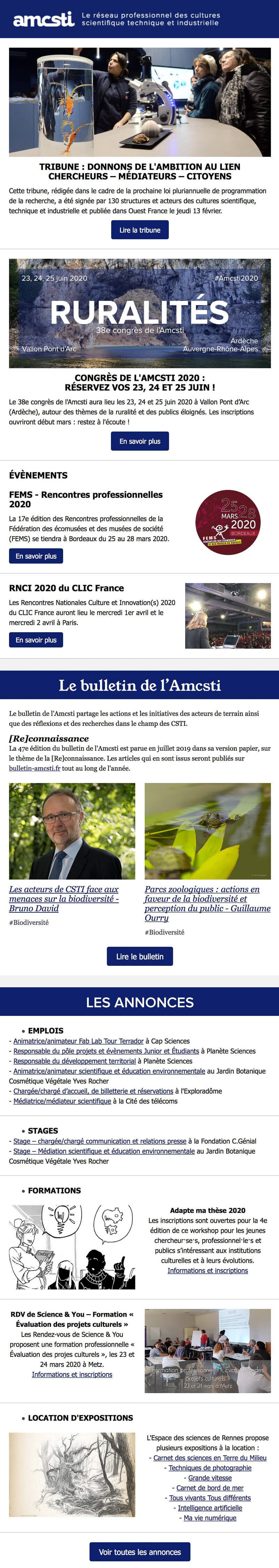 Newsletter Amcsti