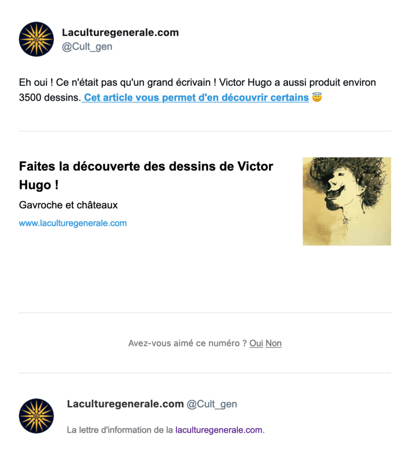 Newsletter La culture générale