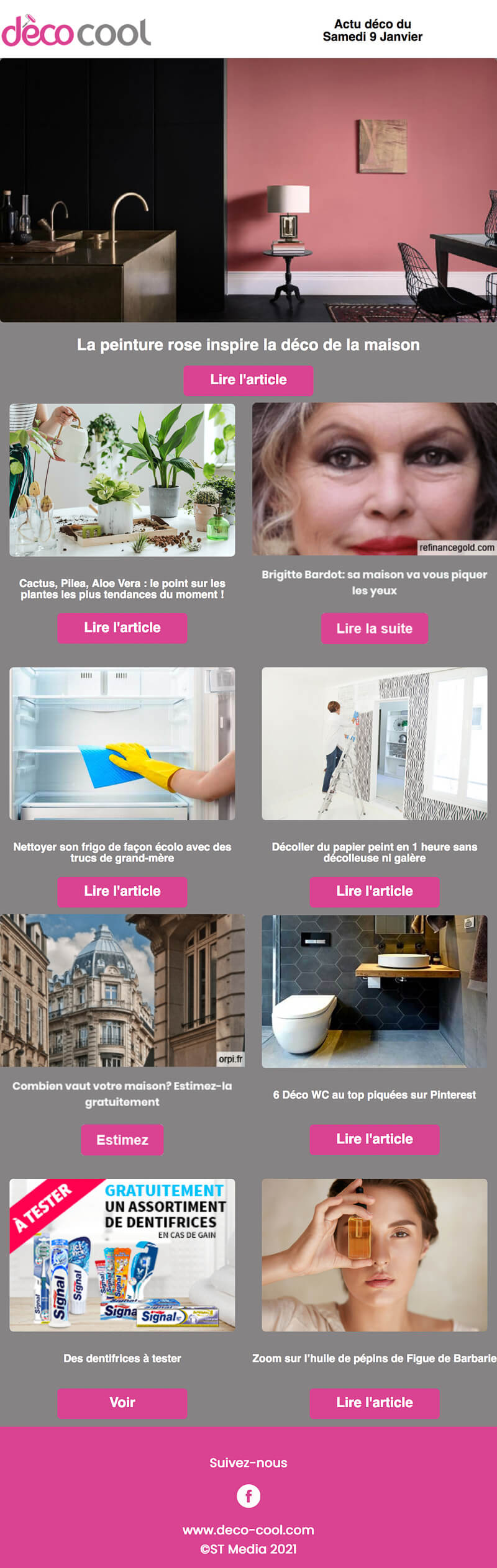 Newsletter Déco Cool