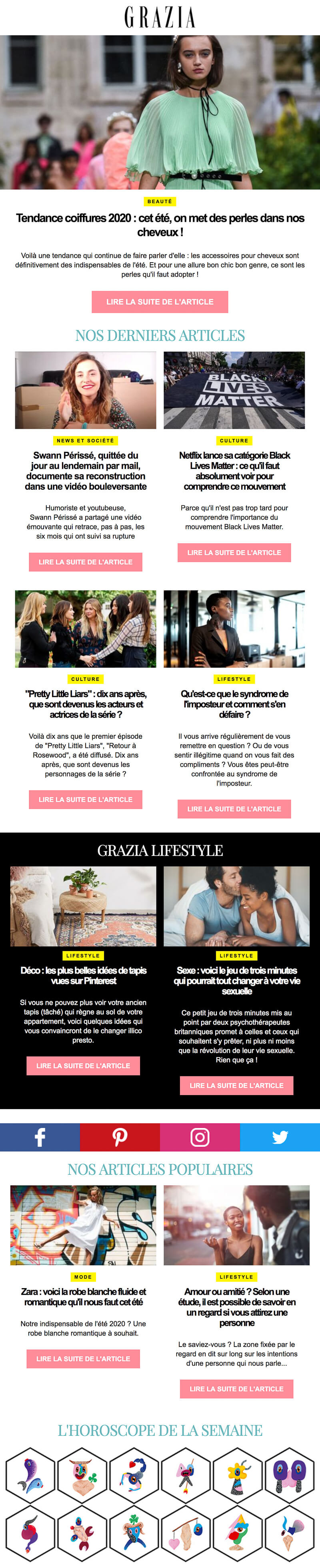Newsletter Grazia