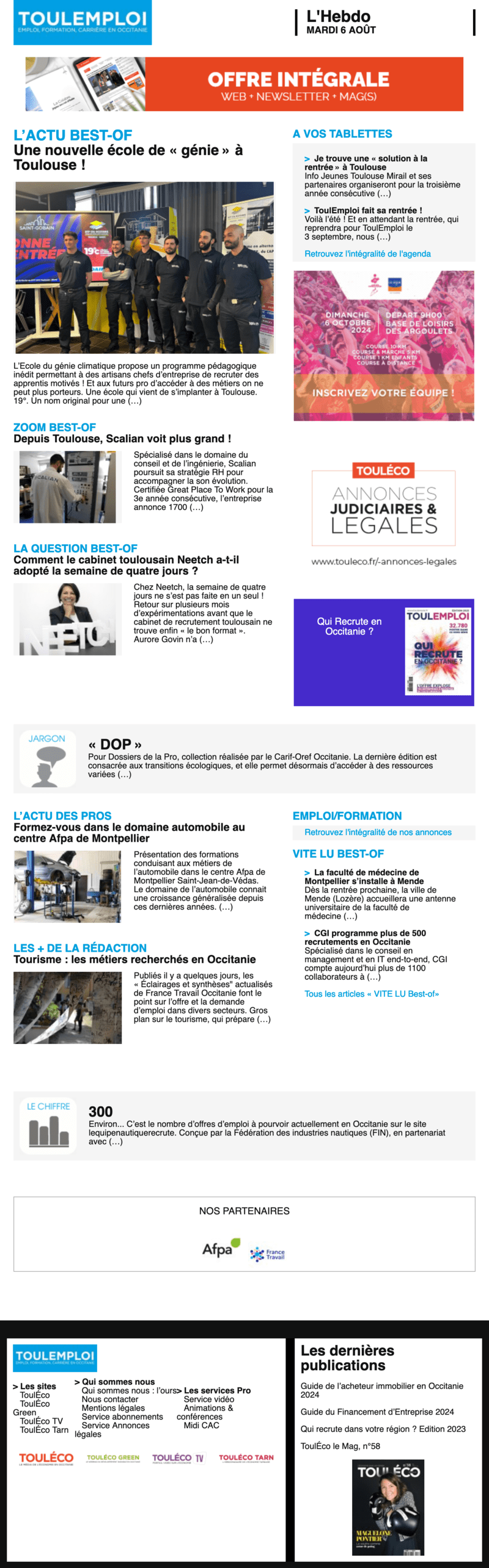 Newsletter ToulEmploi
