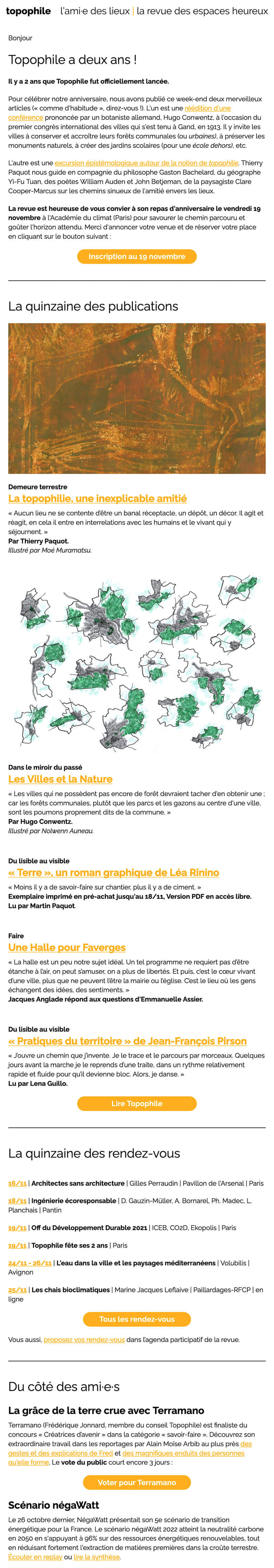 Newsletter Topophile