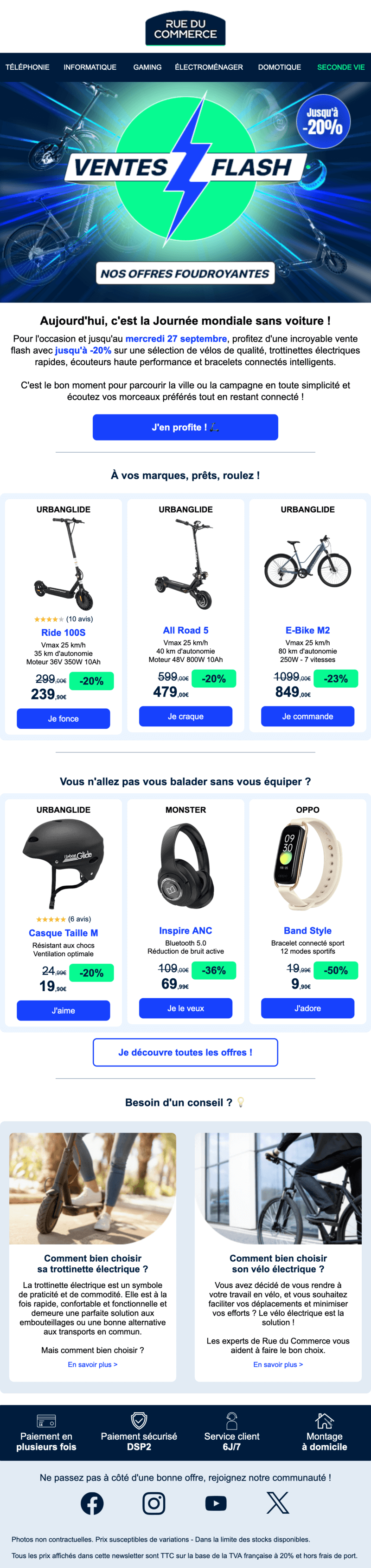 Newsletter Rue du Commerce