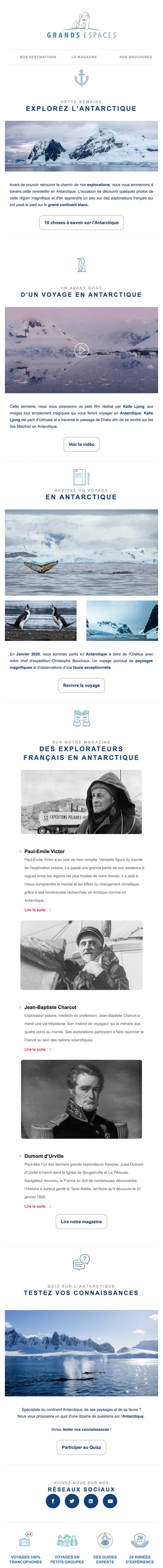 Newsletter Grands Espaces
