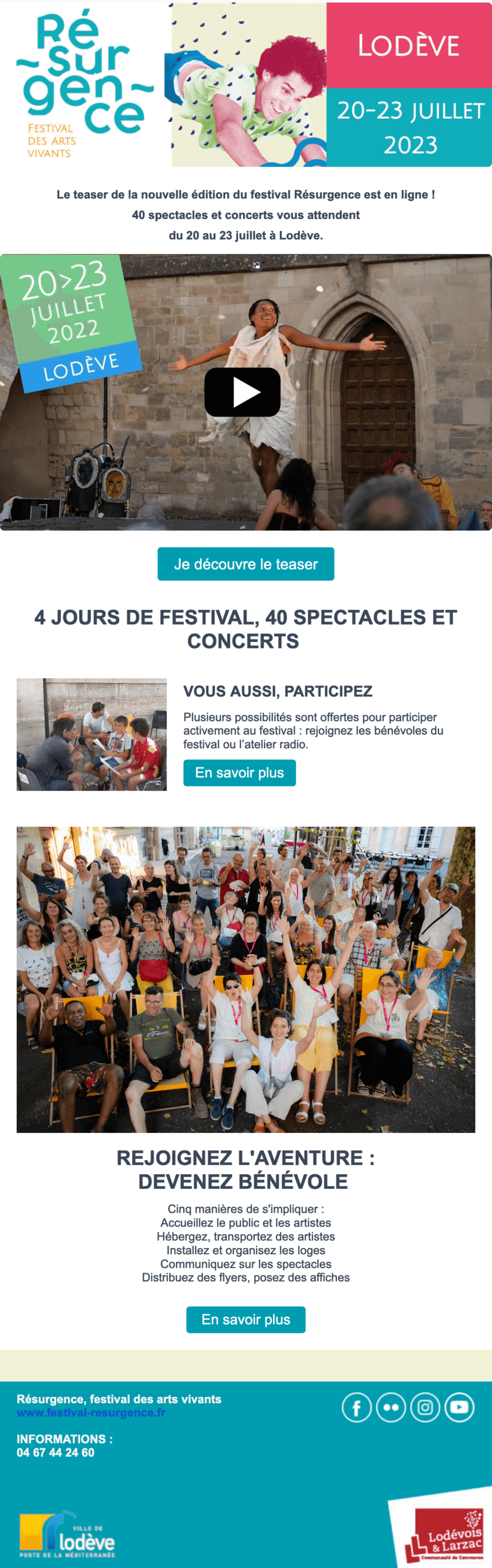 Newsletter Résurgence