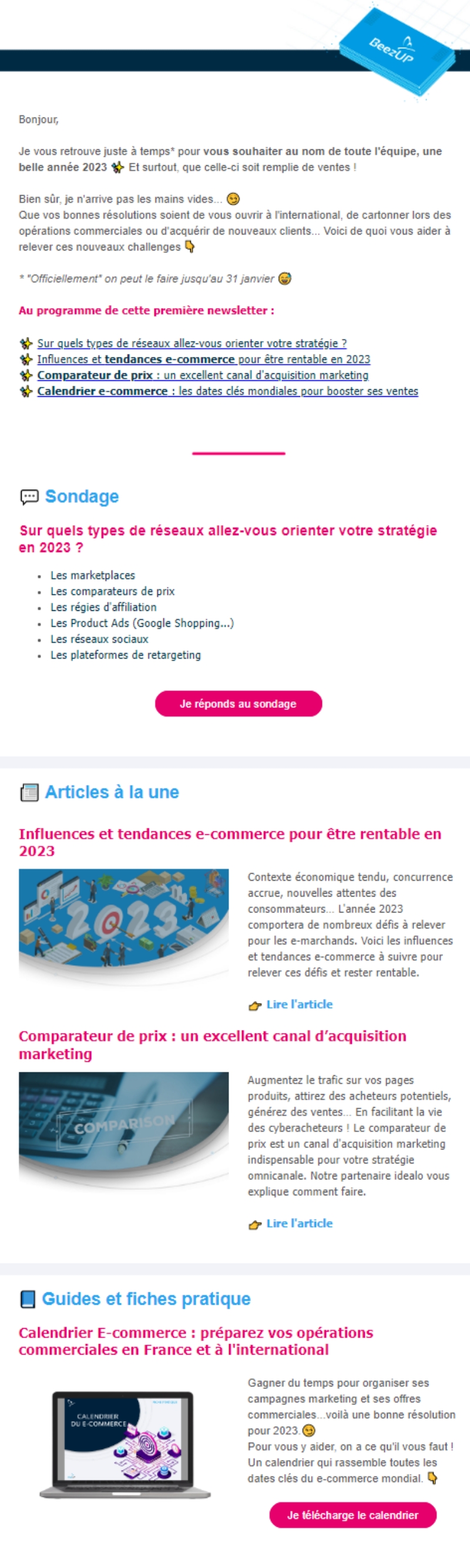 Newsletter BeezUP