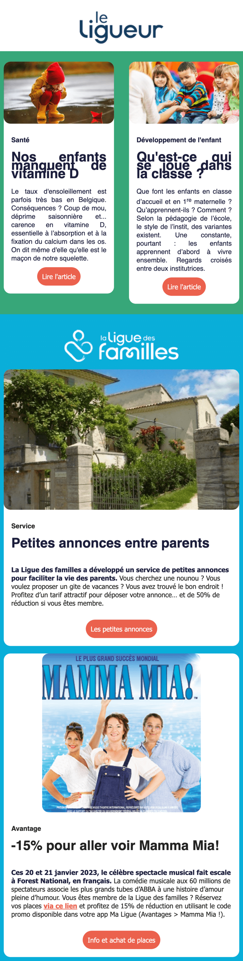 Newsletter Grossesse & Bébé