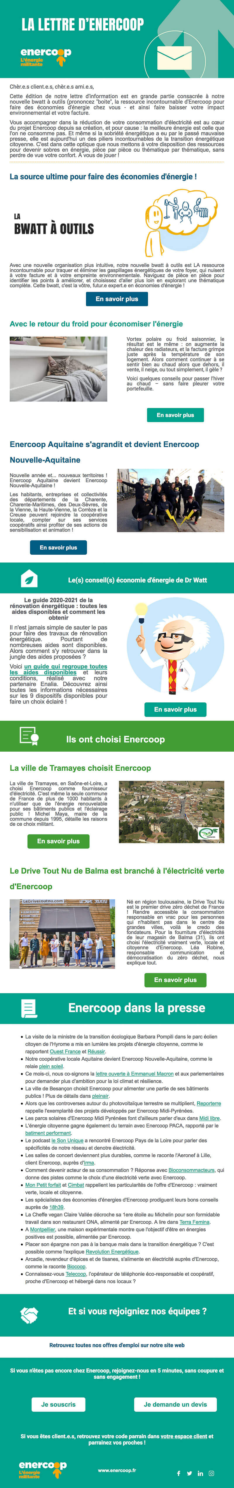 Newsletter Enercoop