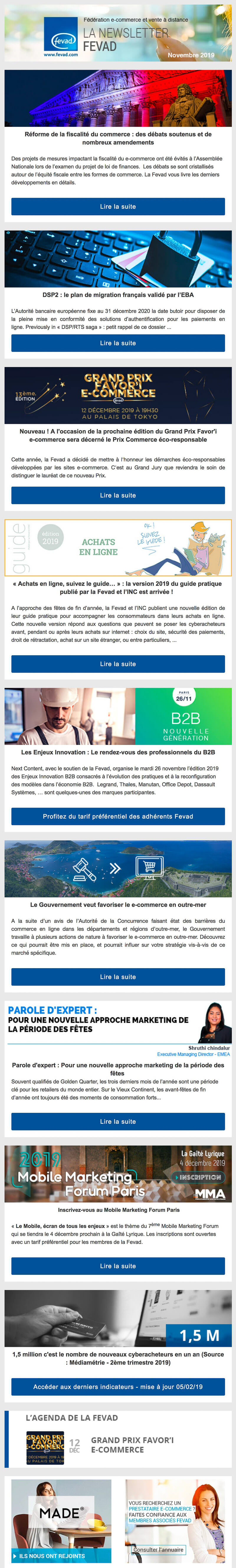 Newsletter Fevad