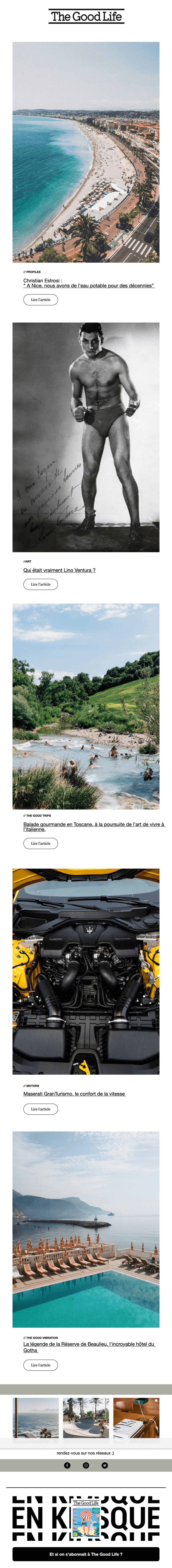 Newsletter The Good Life