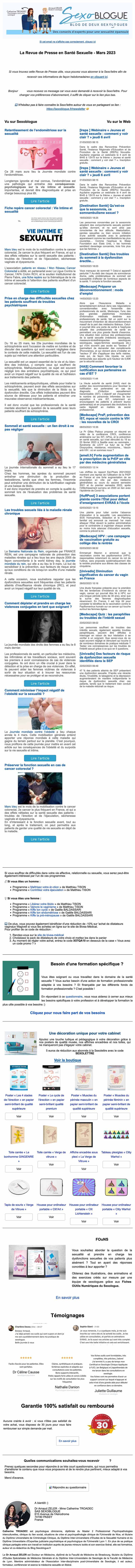 Newsletter Sexo'lettre
