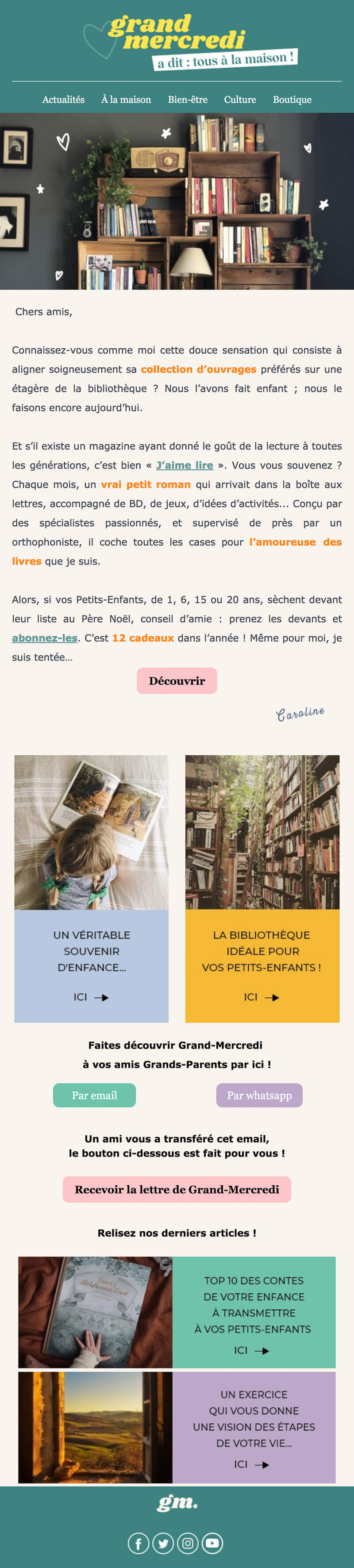 Newsletter Grand-Mercredi