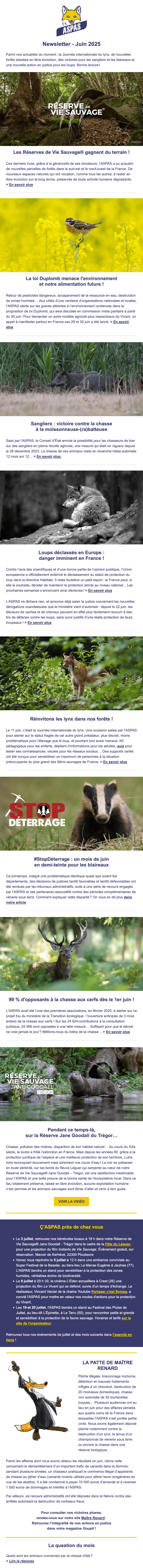 Newsletter ASPAS