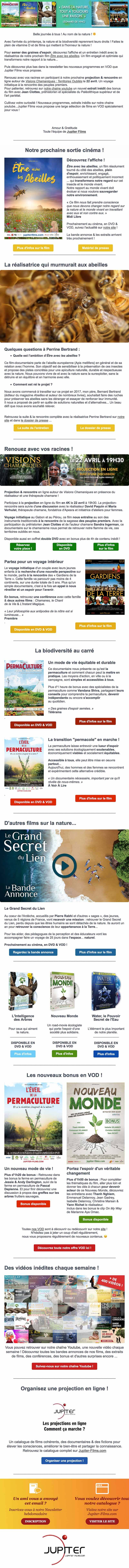 Newsletter Jupiter Films