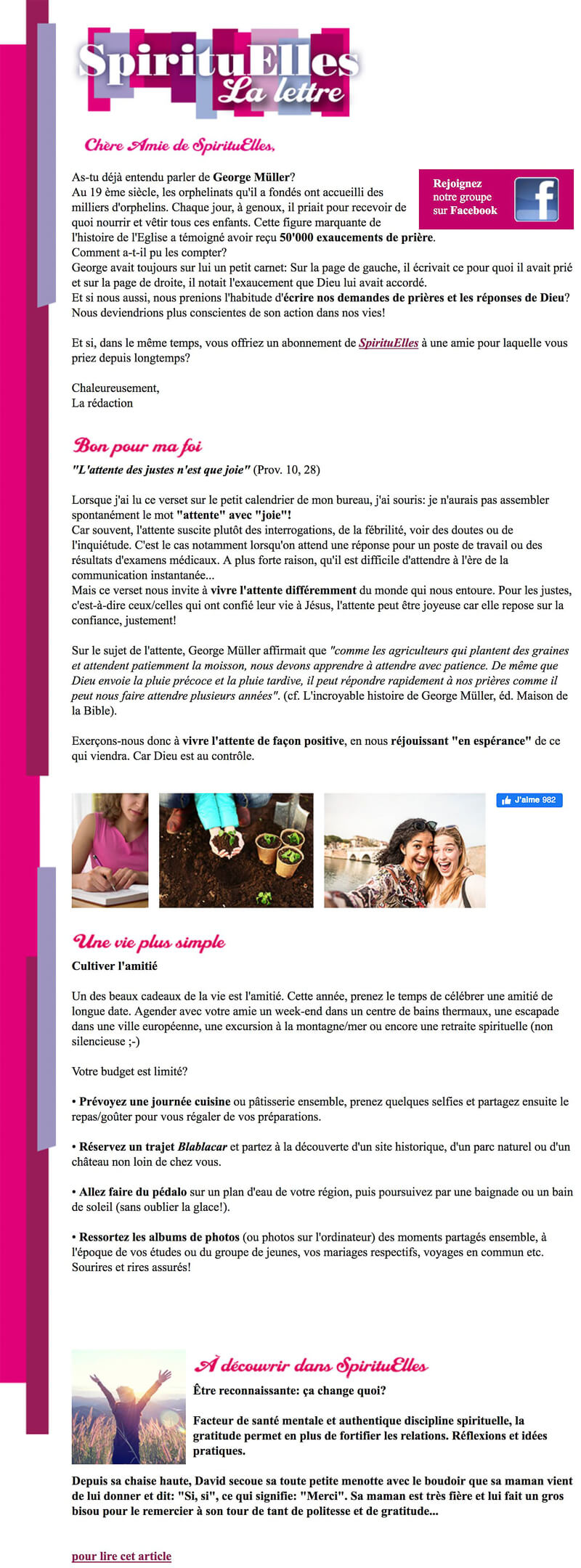 Newsletter SpirituElles