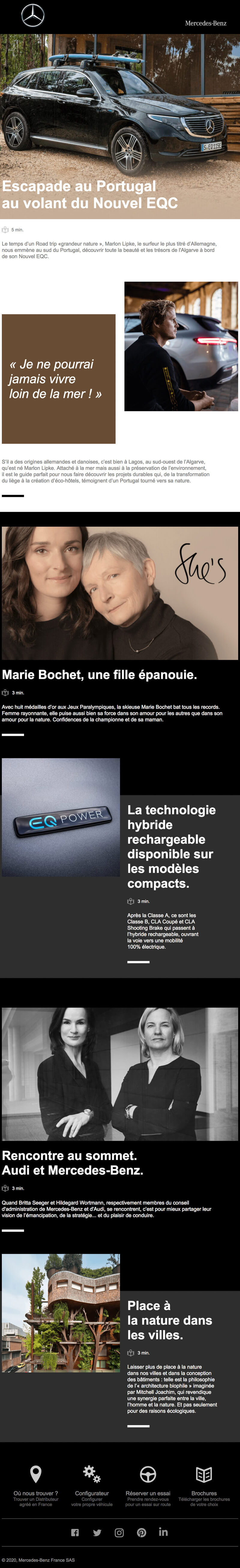 Newsletter Mercedes me magazine
