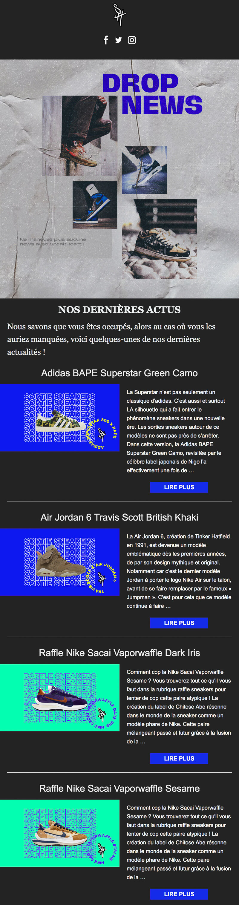 Newsletter Sneakheart
