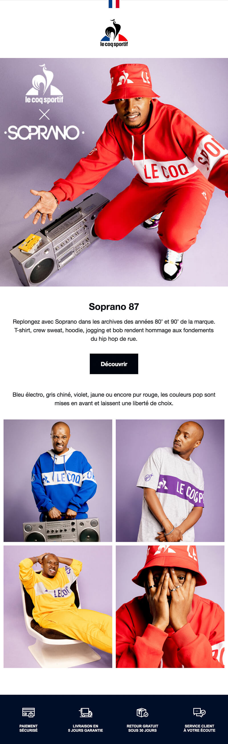 Newsletter Le Coq sportif