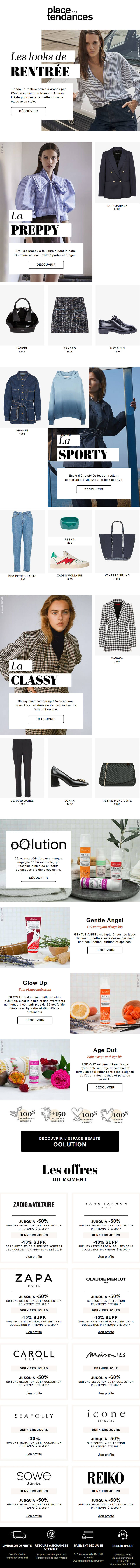 Newsletter Place des Tendances