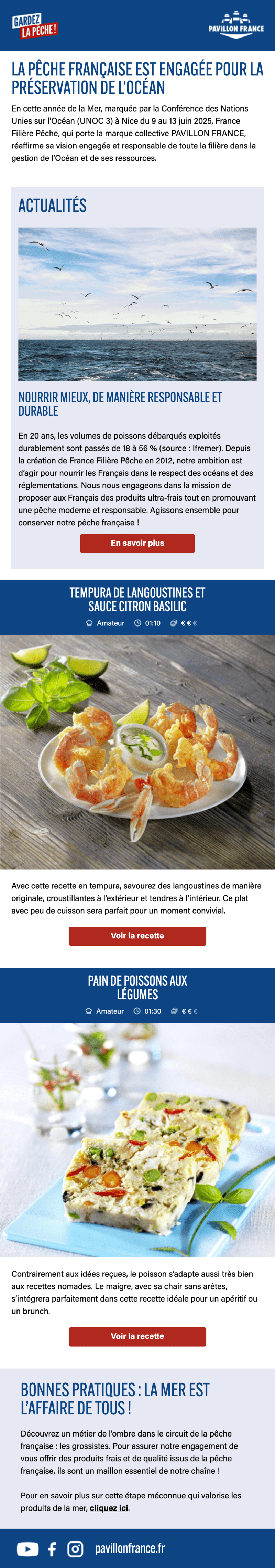 Newsletter Pavillon France