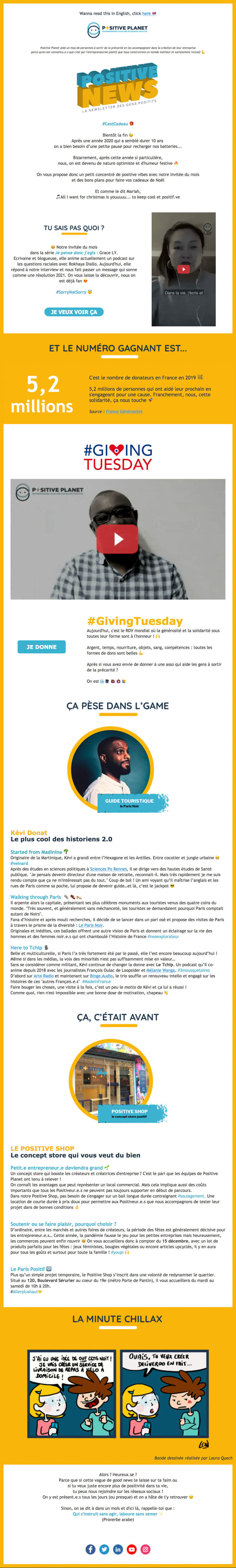 Newsletter Positive Planet France