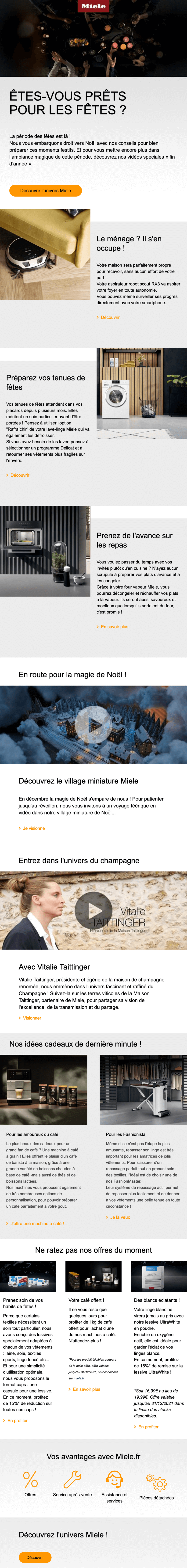 Newsletter Miele