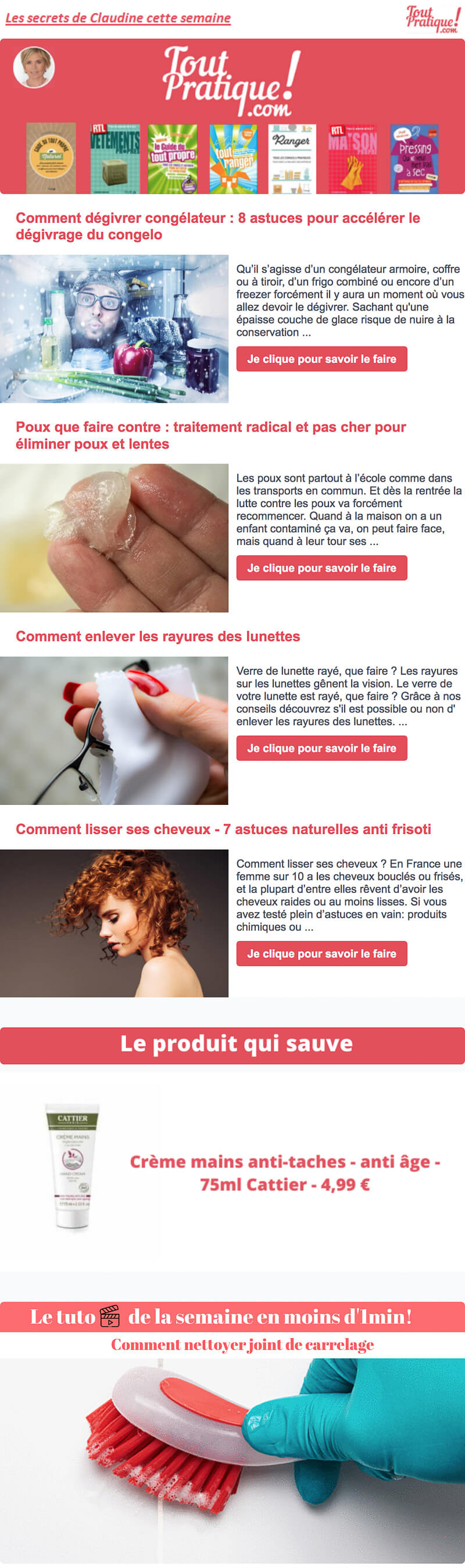 Newsletter Tout Pratique